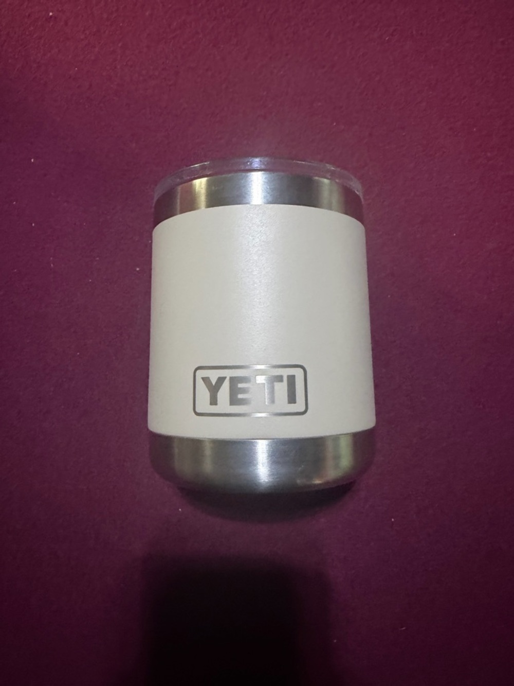 Yeti Rambler Lowball Tumbler - EUC SAND  RETIRED COLOR RARE FIND
